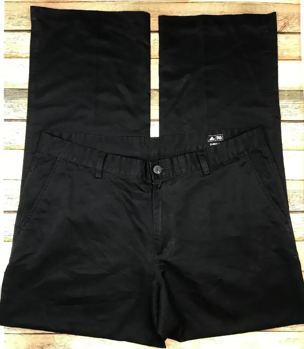 Adidas Men's 36x32 Black 'Climalite' Straight Leg Lightweight Golf Pants